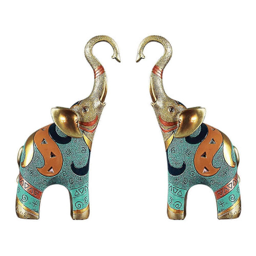 Ensemble de figurines décoratives Feng Shui en forme d'éléphant