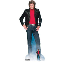 Découpe en carton grandeur nature de Michael Knight, personnage officiel de Knight Rider