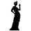 Flapper-Girl-Silhouette – Lebensgroße Pappfigur 1