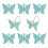 8PCS Flower Butterfly Napkin Ring Holders for Easter Wedding Party Decor 1