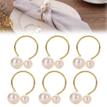 Gold Napkin Rings, Pack of 15, for Christmas Table Decor, Elegant Golden Style, Durable Metal Holders