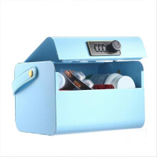 Piggy Bank for Kids Ages 5-12, Portable Safe with Code Lock, Small Cash Box with Combination