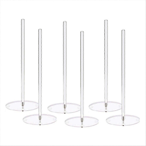Donut Stand 6 Pack, Acrylic Bagel & Donut Display Rack