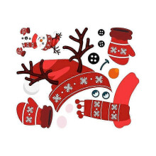 Aimants de réfrigérateur bonhomme de neige rigolo - Décoration festive pour les placards et la maison - Idéal pour les fêtes