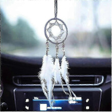 Bohemian Handcrafted Dream Catcher with Natural Feathers - Wall Hanging Decor for Home, Car, and Gift