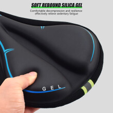 (Blue) Soft Silicone Bike Seat Cushion for MTB