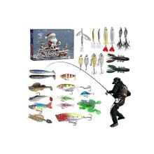 Fishing Christmas Advent Calendar Lure Set for Fishing Lovers