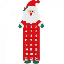 23x90 cm julekalender med julemotiv og hengende ornament til dørdekorasjon på hjemmekontor