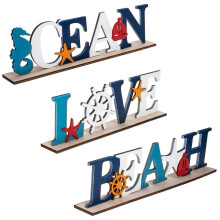 Wooden Letter Ornaments 15Pcs Household Alphabet Craft Decor