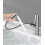 Rubinetto miscelatore per lavabo da appoggio in ottone con doccetta estraibile e controllo dell'acqua calda e fredda. 1