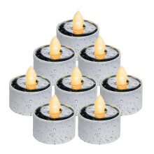Solarbetriebene LED-Teelichter – Dämmerungsleuchten für Garten, Camping & Zuhause (8er-Pack) 2025