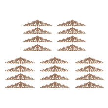 20Pcs Wood Carving Decals, Furniture Appliques Corner Onlay for Home Door Decor