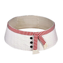 Christmas Tree Collar 30 Inch Button Scarf Xmas Tree Skirt Ring Base Cover Multicolor
