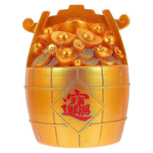 Lucky Piggy Bank Bucket Festive Money Bag Home Decoration