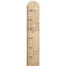 Größenmesslineal aus Holz für Kinder, Patchwork-Stern-Wachstumsmesslineal fürs Kinderzimmer
