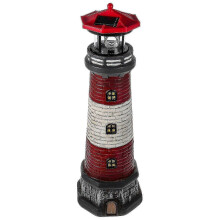 Phare solaire décoratif pour jardin 2025, statue en résine étanche alimentée à l'énergie solaire pour pelouse et cour