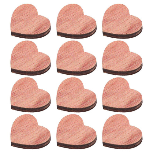 Creative Heart Wooden Fridge Magnets 12Pcs for Office Decor