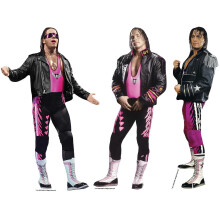 Décorations de table en carton Bret Hart, lot de 3