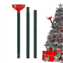 Embudo de plástico para regar árboles de Navidad con tubo, ligero, para regar plantas, con sistema de manguera colorido compatible con el hogar.