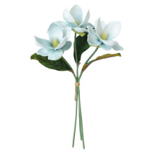 Husholdningsimitasjon 3 realistiske kunstige magnoliablomster av Pu Elegant ny dekor til stue/spisebord