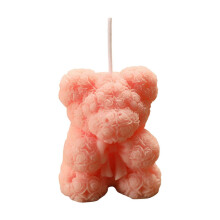 Valentine's Rose Bear Aromatherapy Candle, Home Fragrance Decor for Valentine's Day