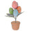 Easter Egg Bonsai Decoration, Easter Desktop Decor, Ping Egg Ornament Set 1