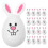 Easter Egg Decorations, 24-Pack Stuffable Bunny-Shaped Plastic Ornaments for Easter Party Gifts 1
