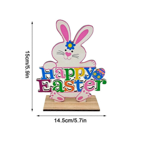 Kiplyki 2022 Easter Wood Print Decorations for Festive Atmosphere Setup
