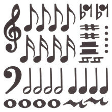 1 Set Double Sided Music Note Magnets for Teachers - Magnetic Whiteboard Music Staff Symbols - Reusable Classroom Teaching Tools