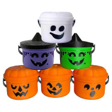 stk. skumle mini-bøttefigurer, Halloween-nostalgibøtte med godteri, rekvisitter til knask eller knep