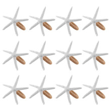 Napkin Rings Set of 12, Starfish Napkin Rings for Table Decor, Wedding, Birthday, Banquet, Christmas
