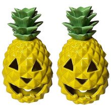 Halloween Ananas Pumpa Ljusgul Hartslykta För Sovrum Vardagsrum Gårdfestdekoration