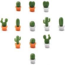 12 calamite decorative a forma di cactus per frigorifero, ideali per casa, ufficio e uso personale.