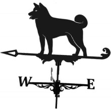 Stainless Steel Outdoor Roof Weathervane, Wind Direction Indicator with Metal Bracket for Garden