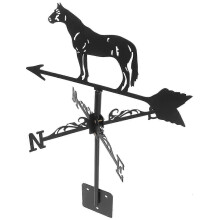 Iron Weather Vane for Roof or Garden, Durable Iron Wind Direction Indicator Outdoor Decor