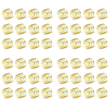48 Gold Round Mesh Napkin Ring Holders, Table Set for Casual or Formal Occasions & Wedding Parties