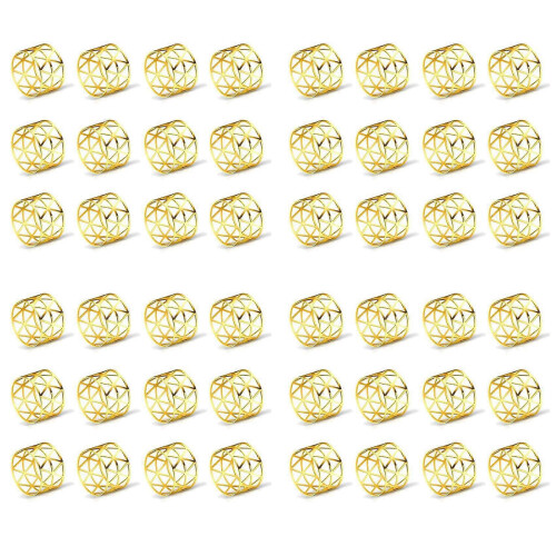48 ronds de serviette en maille dorée, ensemble de table pour occasions décontractées ou formelles et réceptions de mariage