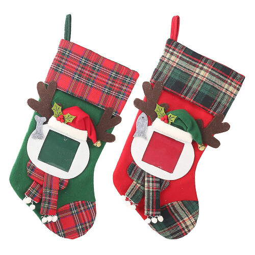 2 Pack Hanging Christmas Stockings