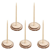 Support en bois beige pour sapin de Noël artificiel, peut contenir 5 pièces