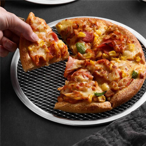 2X Tela de Cozimento de Pizza com Borda Sem Emenda de Alumínio de 10 Polegadas - Fluxo de Ar Perfeito e Nítido Aprimorado 1
