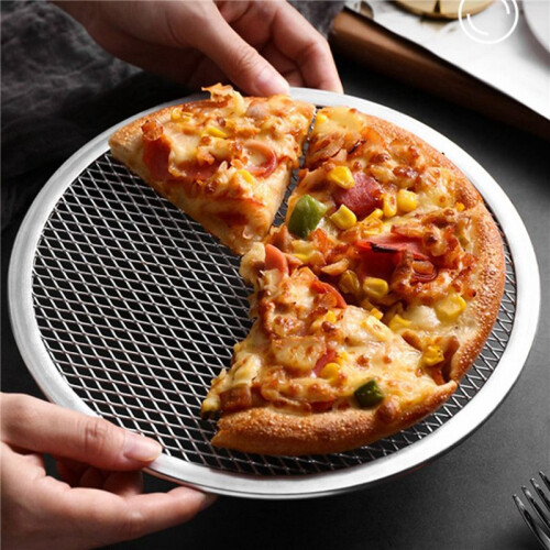 2X Tela de Cozimento de Pizza com Borda Sem Emenda de Alumínio de 10 Polegadas - Fluxo de Ar Perfeito e Nítido Aprimorado 2