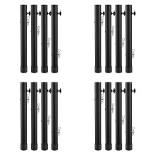 Table Leg Extenders for Folding Tables Straight/Bent Leg, Folding Table Leg Extensions, Heights Adjustable Risers 16PCS