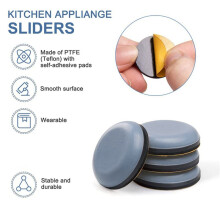 36Pcs Kitchen Appliance Sliders for Counter, Adhesive Caddy Sliding Tray Compatible with Most Coffee Makers, Air Fryers