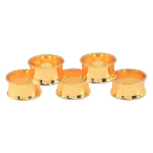5 Stainless Steel Napkin Rings, 4.5 cm Dia, for Banquet Wedding Hotel Supplies