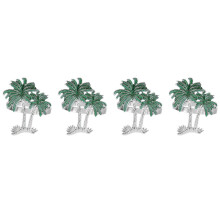Napkin Rings Serviette Holders, Set of 4 Metal Napkin Rings, Holiday Table Decor for Wedding, Christmas