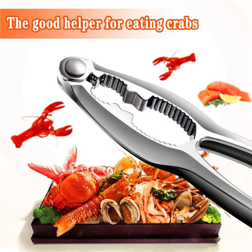 Seafood Tool Kit Lobster Crackers Set of 8, Crab Leg Cracker Tools, Seafood Crackers Nut Cracker Set 2