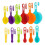 24 Pcs Plastic Measuring Cups and Spoons Set,Colored Kitchen Measure Tools, Great for Baking and Cooking(Random Color) 3