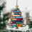 3pcs Book Tree Card Catcher Ornaments, Christmas Tree Book Theme 4