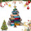 3pcs Book Tree Card Catcher Ornaments, Christmas Tree Book Theme 3