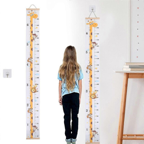 Waterproof Baby Growth Chart Removable Roll Up Kids Height Measure Ruler 1